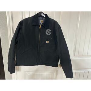 Carhartt J001 BLK Detroit Blanket Lined Jacket Men XL Western Cowboy Workwear